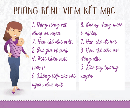 Phòng bệnh viêm kết mạc