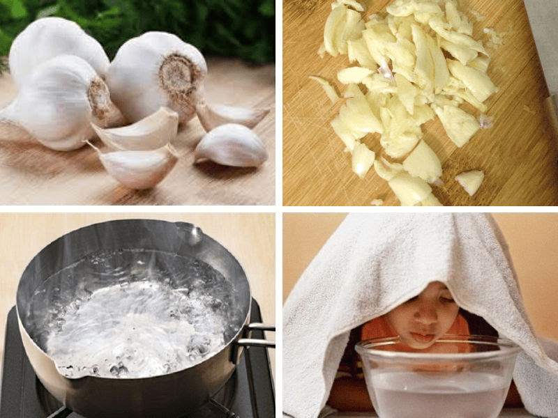 Xông hơi làm thông thoáng hốc mũi, ức chế vi khuẩn phát triển, giảm viêm nhiễm